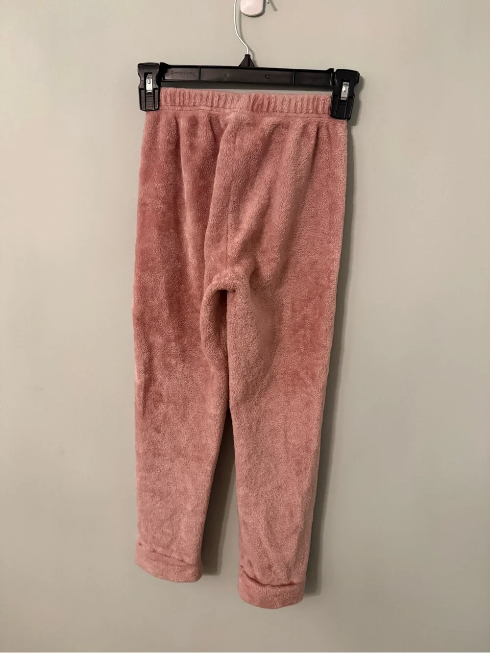 Girls Plush Pajama Set - Dusty Rose with Panda - Size 9